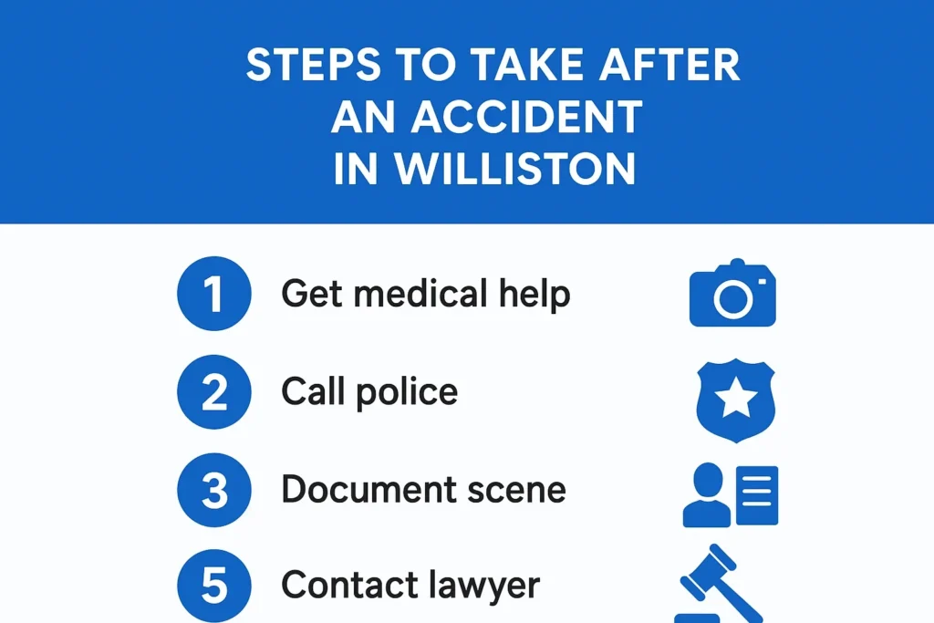 Contributory Negligence and Your Williston Accident Claim Steps to Take After an Accident in Williston