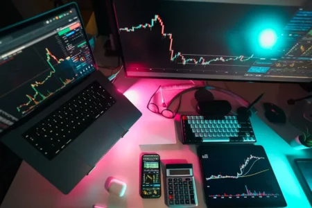 Trading Major Forex Pairs: A Beginner’s Guide to Currency Markets a laptop on table
