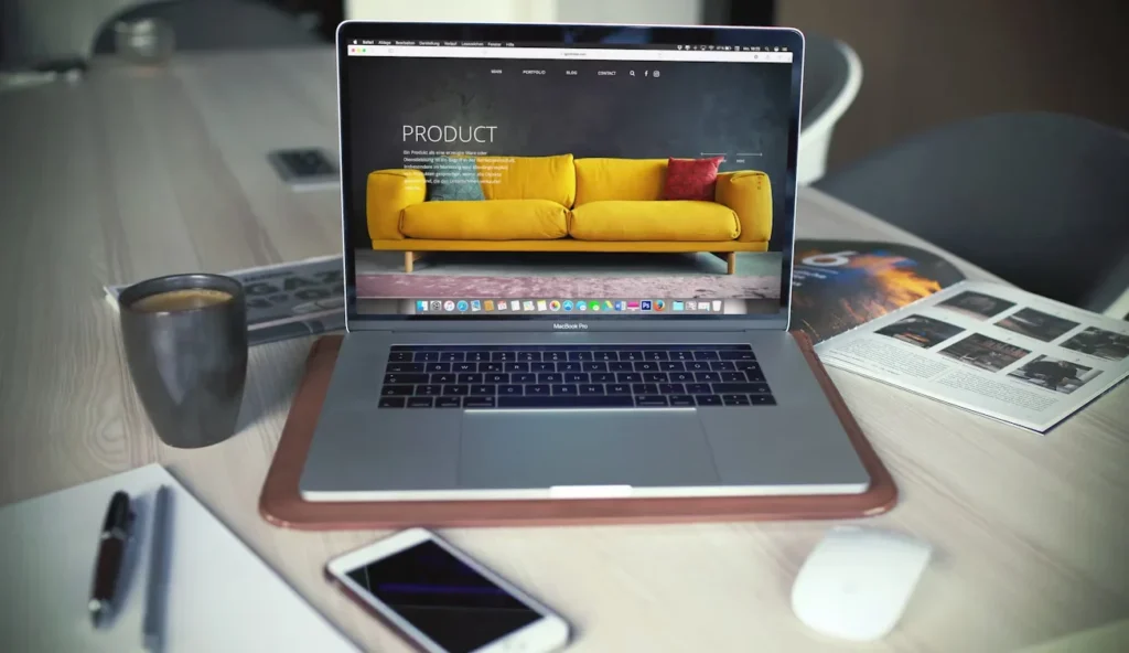 laptop and other accessories on table