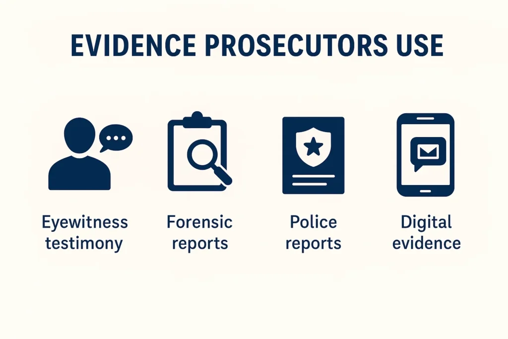 Evidence prosecutors use infographic design