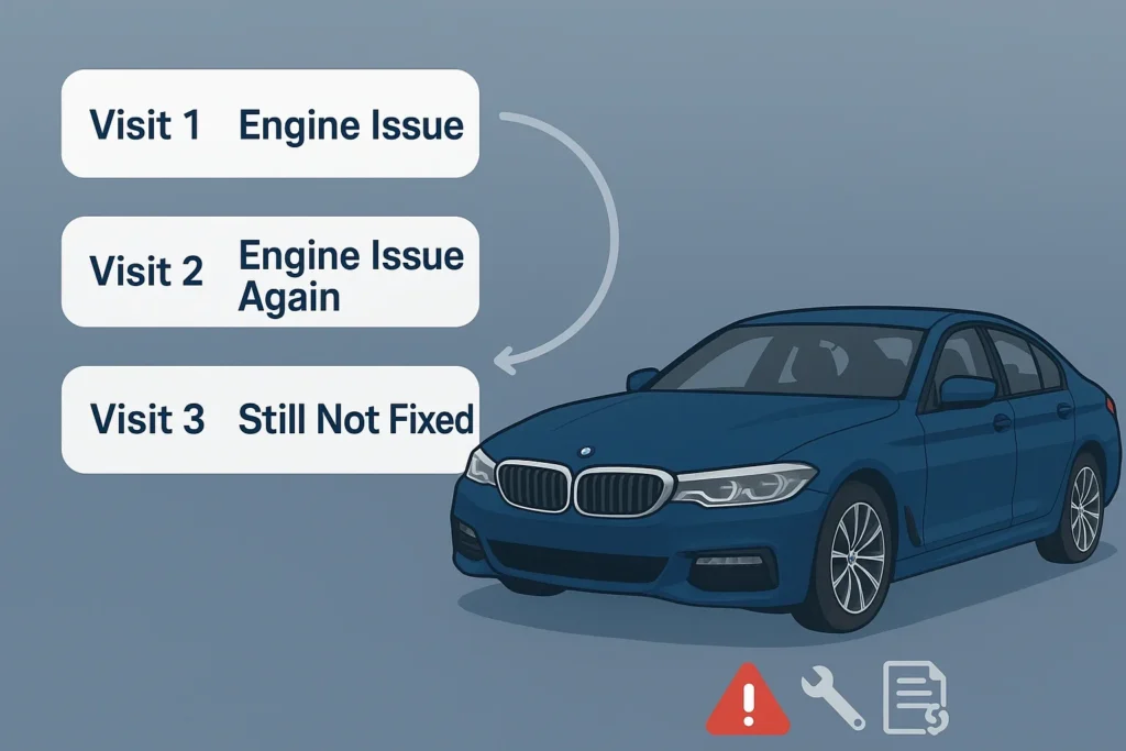 How to Know if Your BMW Qualifies for Help Under the Lemon Law Repeated BMW Repair Pattern Infographic