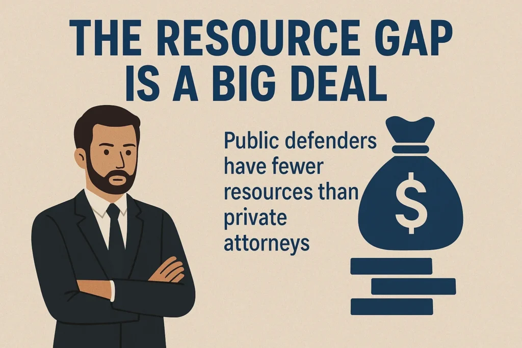 Resource gap between defense attorneys