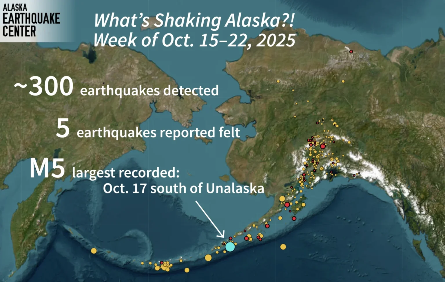 What’s Shaking Alaska: Weekly Earthquake Summary (October 23, 2025) What's shaking Alaska