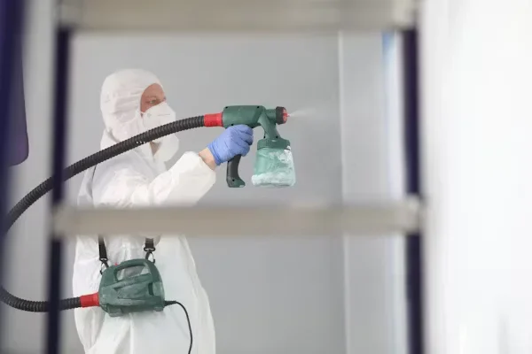 7 Key Factors That Make a Pest Control Service Stand Out in Beaumont a man holding spray gun