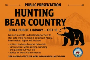 Public Presentation to Help Hunters Stay Safe in Bear Country hunting in bear country