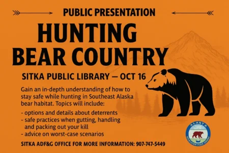 Public Presentation to Help Hunters Stay Safe in Bear Country hunting in bear country