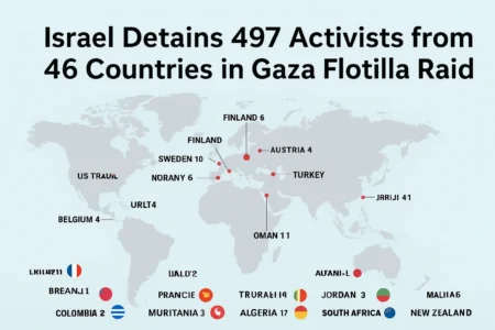 Global Outcry After 497 Activists Reportedly Detained from Flotilla by Israel israel kidnapped 497