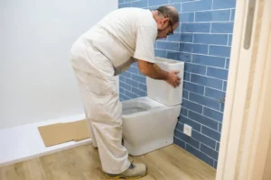 Eveline SRS Facility Gets Upgrade: New Vaulted Toilet Installation Underway on Kenai Peninsula toilet installation 1