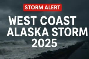Severe Storm Pounds Alaska’s West Coast, Officials Urge Residents to Stay Safe west coast storm