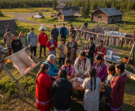 Alatna Native community life and heritage preservation
