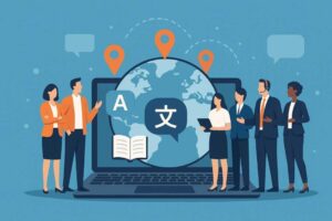 Top Content Localization Companies Transforming Global Learning Experiences Global-content-localization-teamwork-illustration