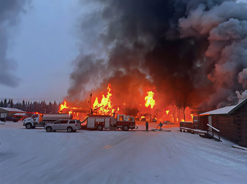 unblurimageai caribou hotel fire