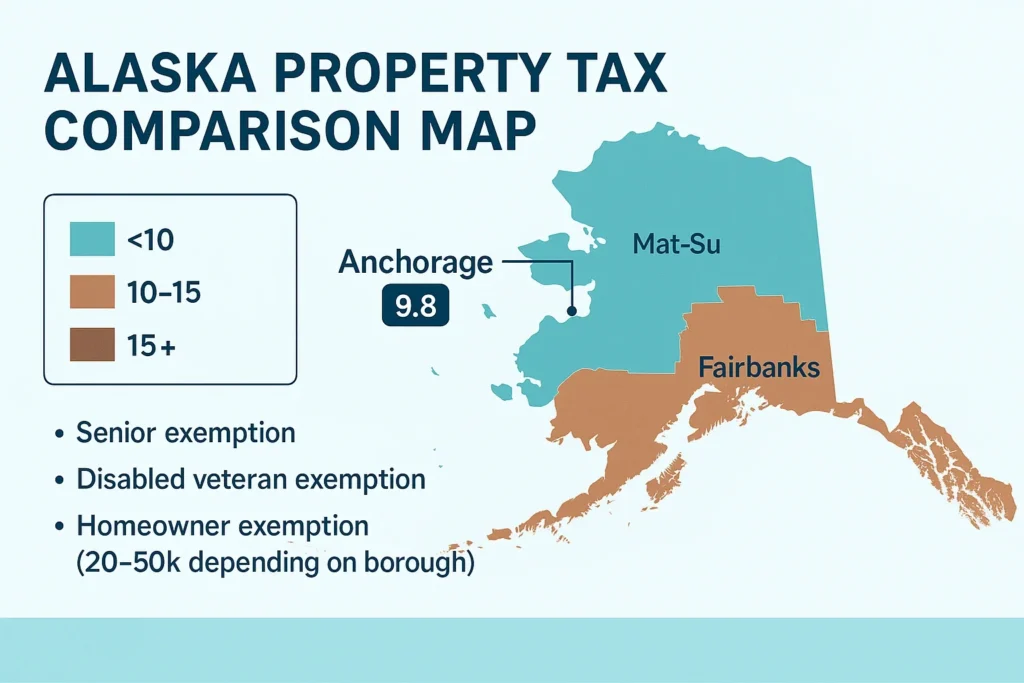 Alaska Property Tax Infographic