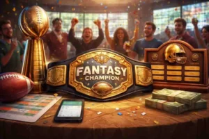 Fantasy football victory celebration