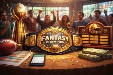 Fantasy football victory celebration
