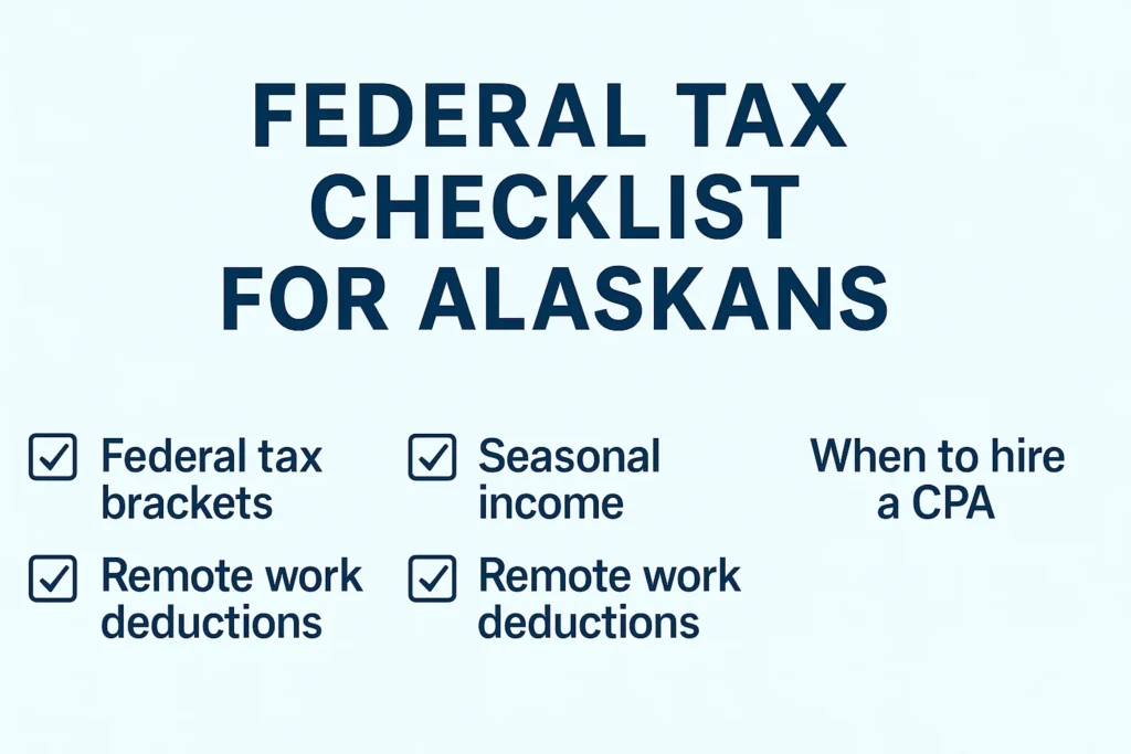 Federal Tax Checklist Infographic