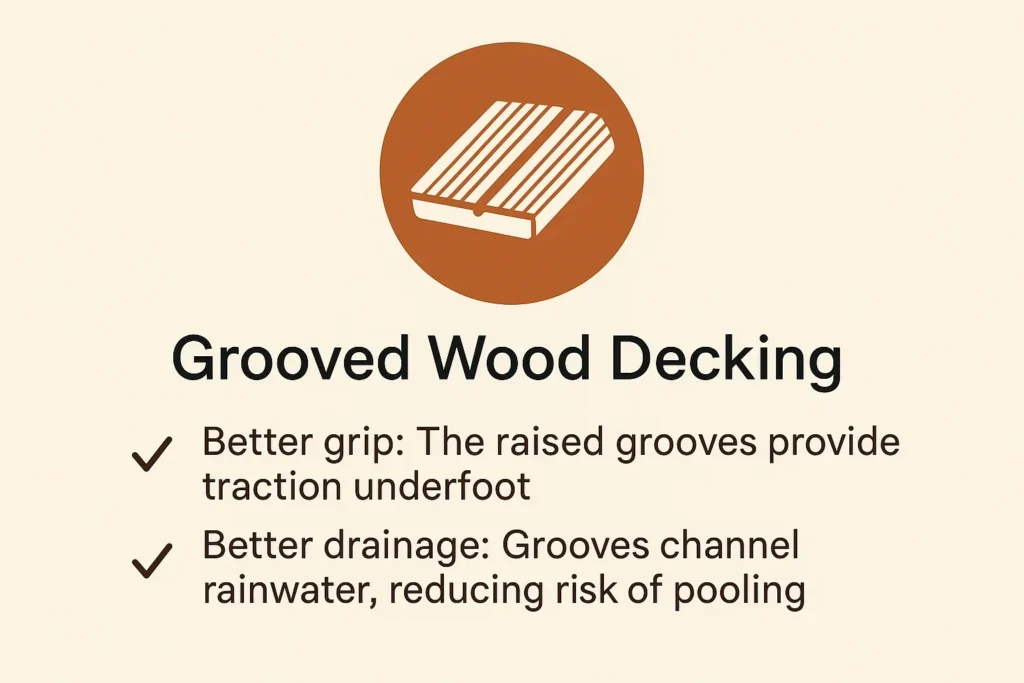 Grooved Wood Decking Infographic