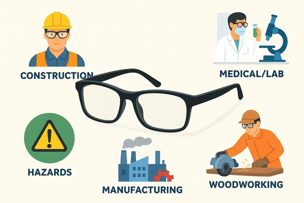 Prescription safety glasses infographic