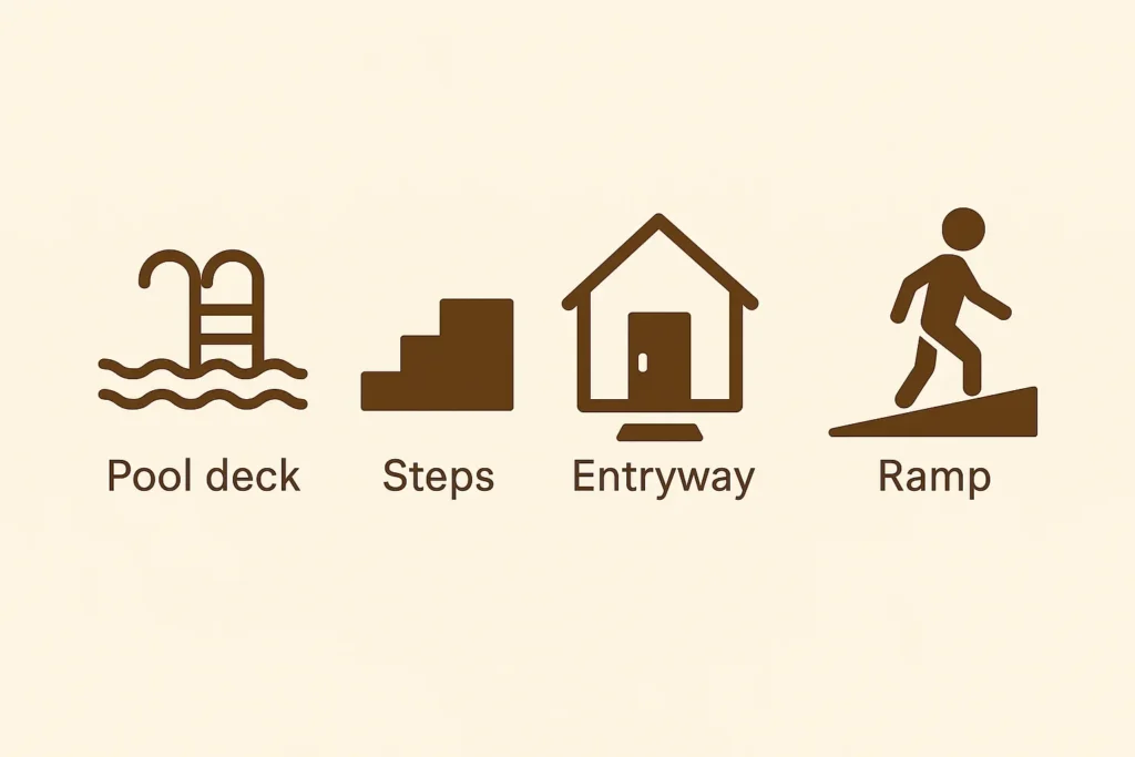 Slip-Resistance Deck Zones Infographic