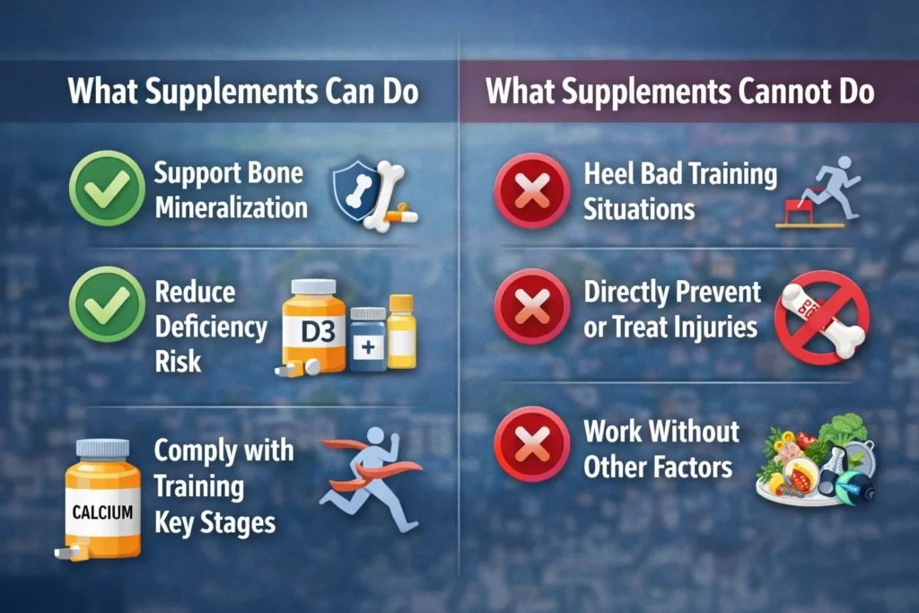 Athlete Bone Health Basics: Why Bone Density Matters Supplements: Benefits and Limitations Explained