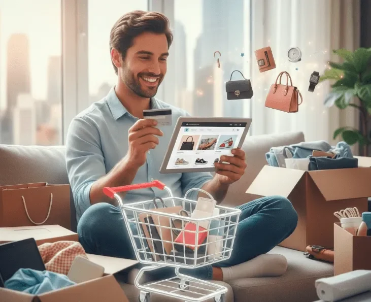 online shopping events deals showing up in a boy"s tab