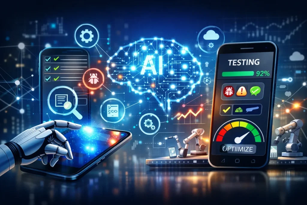 How AI Is Revolutionizing Mobile App Quality Assurance AI driven mobile app testing process