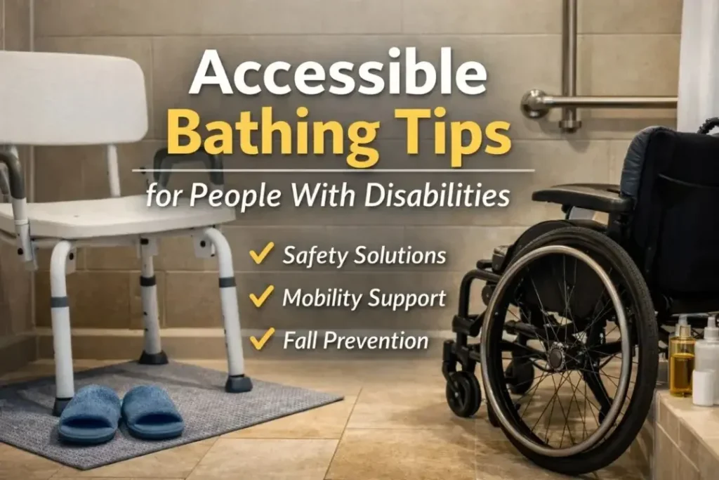 Accessible Bathing Tips for People With Disabilities Accessible bathroom setup for comfort