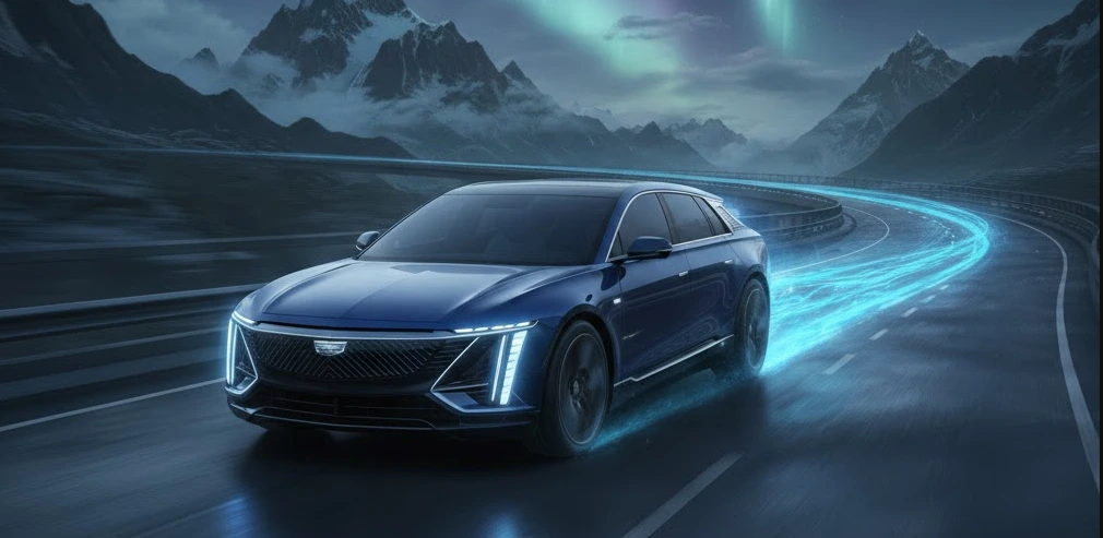 Do the driving modes in the Cadillac Lyriq offer different ranges or battery usage