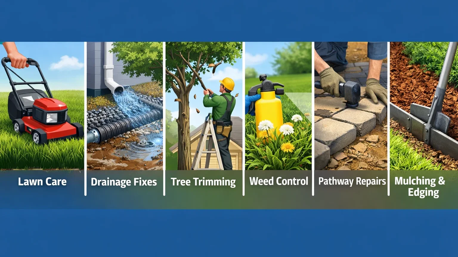 Essential property maintenance tasks infographic