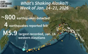 What’s Shaking Alaska: Weekly Earthquake Summary (January 22, 2026) What’s Shaking Alaska?!
