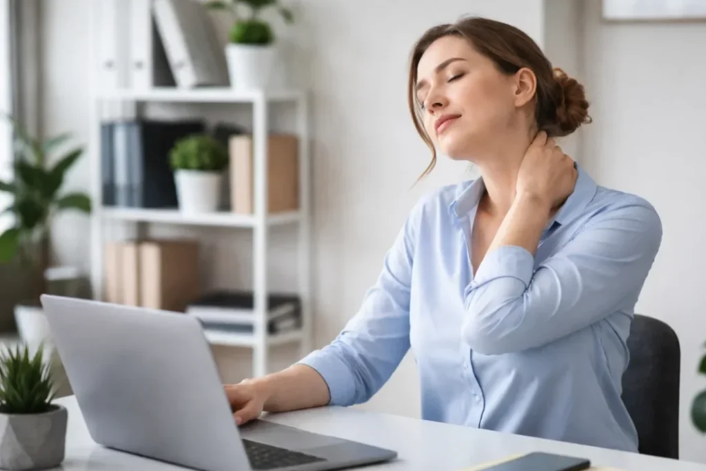 Neck relief in a busy office