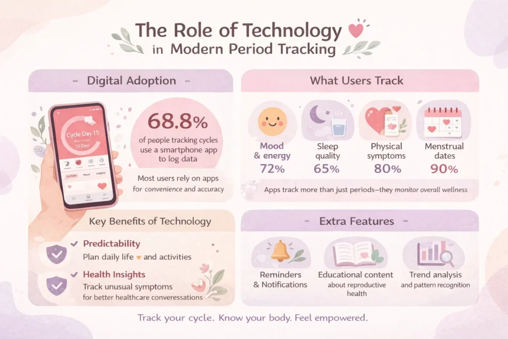 Why Do People Track Their Periods? Technology in modern period tracking