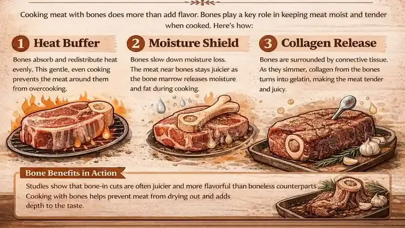 Choosing Cuts That Stay Juicy Through Long Roasts The Role of Bones in Keeping Meat Tender