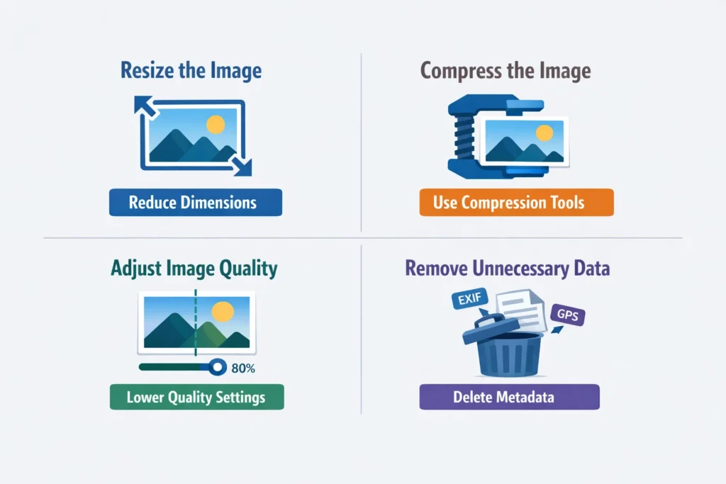 Methods to reduce image file size