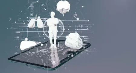 a person standing on cell phone