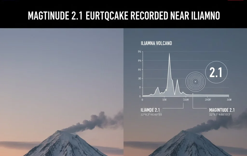 Magnitude 2.1 Earthquake Recorded Near Iliamna Volcano