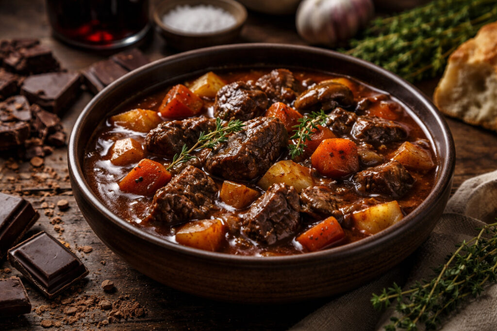 Chocolate-Enhanced Savory Stew