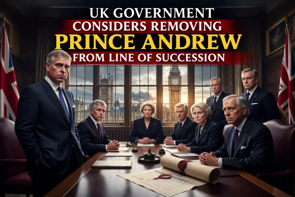 UK Government Considers Removing Prince Andrew From Line of Succession
