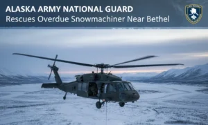 Alaska Army National Guard Rescues Overdue Snowmachiner Near Bethel