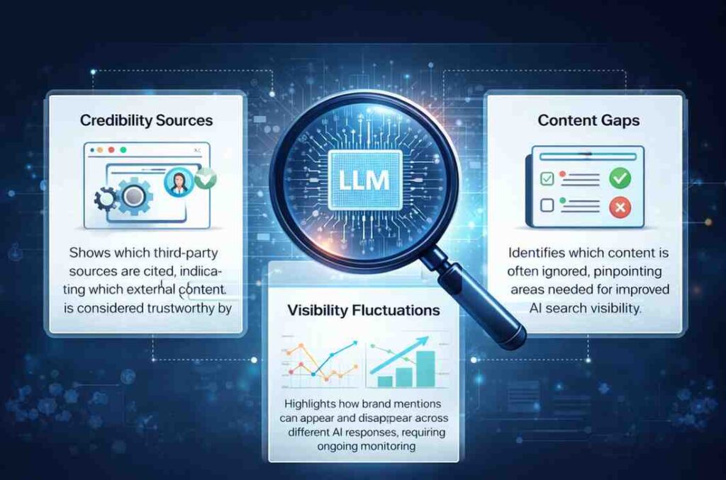 AI visibility insights on LLM mentions