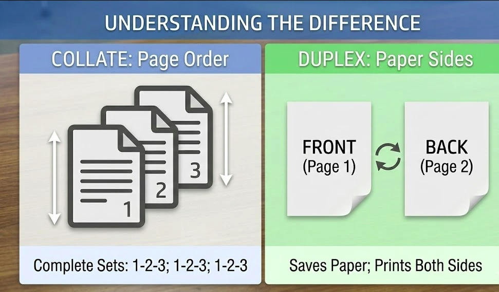 Collated and Uncollated Printing