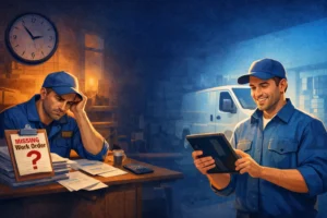 Field service technicians in contrast.