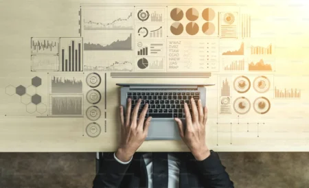 a person using laptop