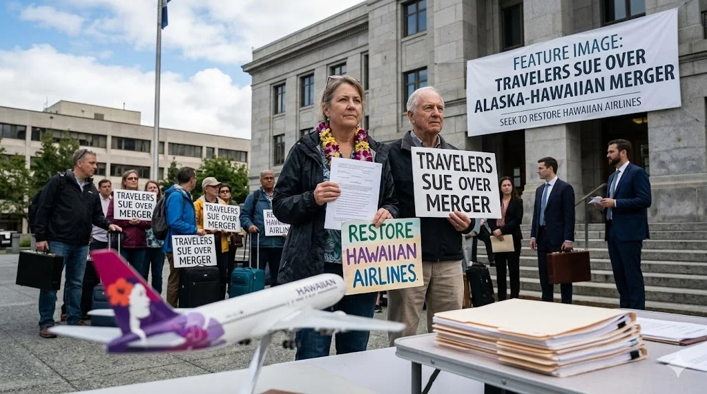 Travelers Sue Over Alaska-Hawaiian Merger, Seek to Restore Hawaiian Airlines