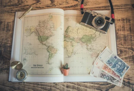 a camera on map