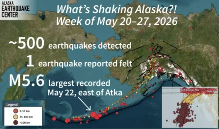 What’s Shaking Alaska: Weekly Earthquake Summary (May 27, 2026) Shaking Alaska