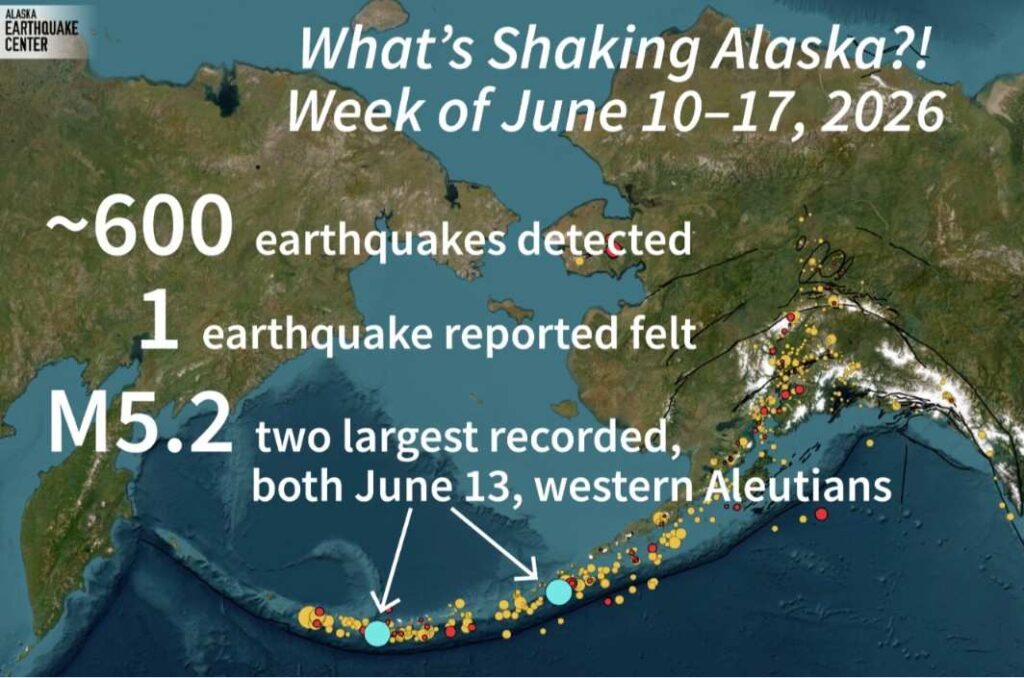 What’s Shaking Alaska: Weekly Earthquake Summary (June 17, 2026) What’s-Shaking-Alaska