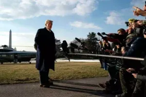 President Donald Trump in LA.